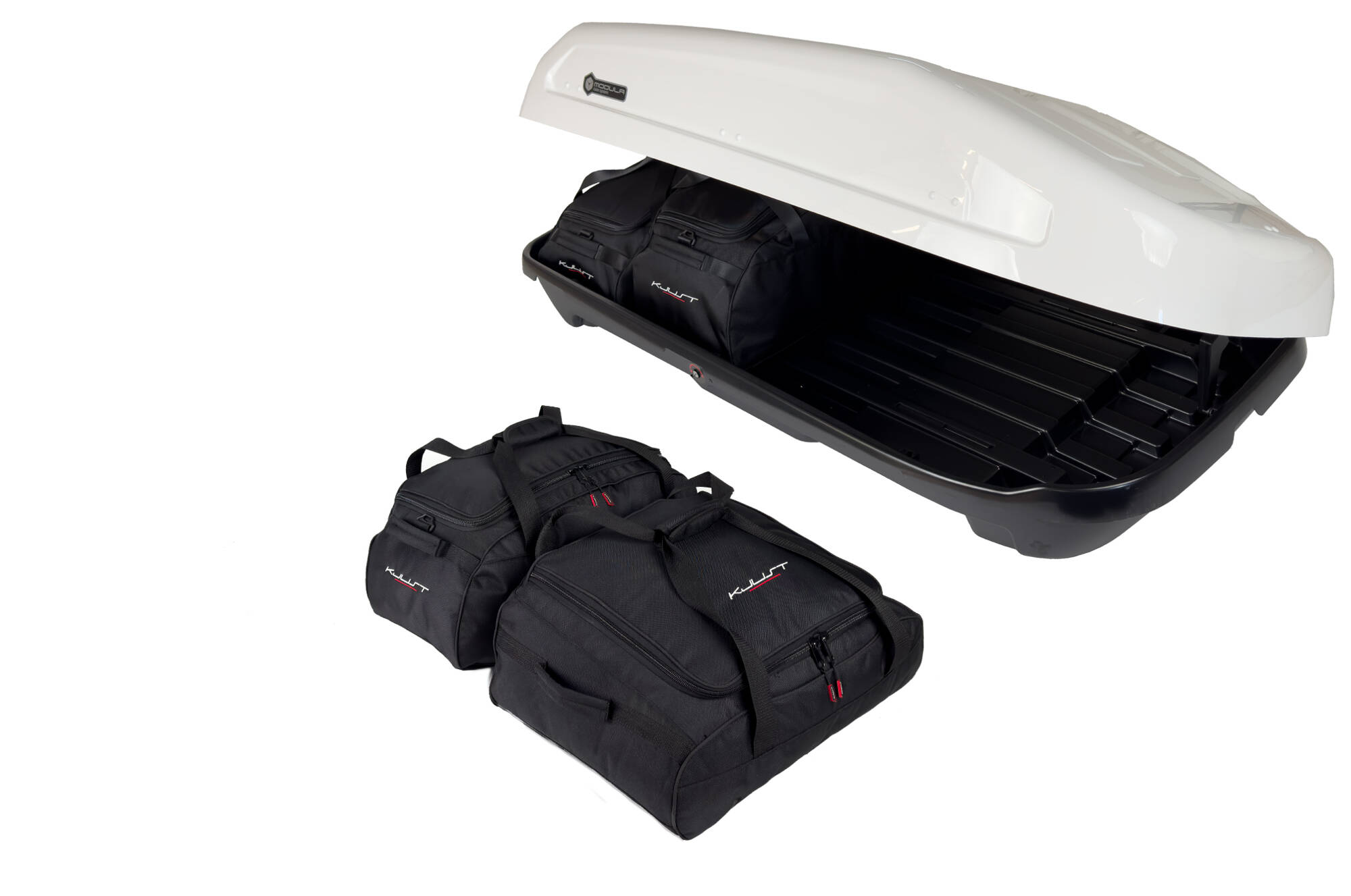 Torby KJUST do boksu dachowego Modula EVO 400 — komplet toreb
