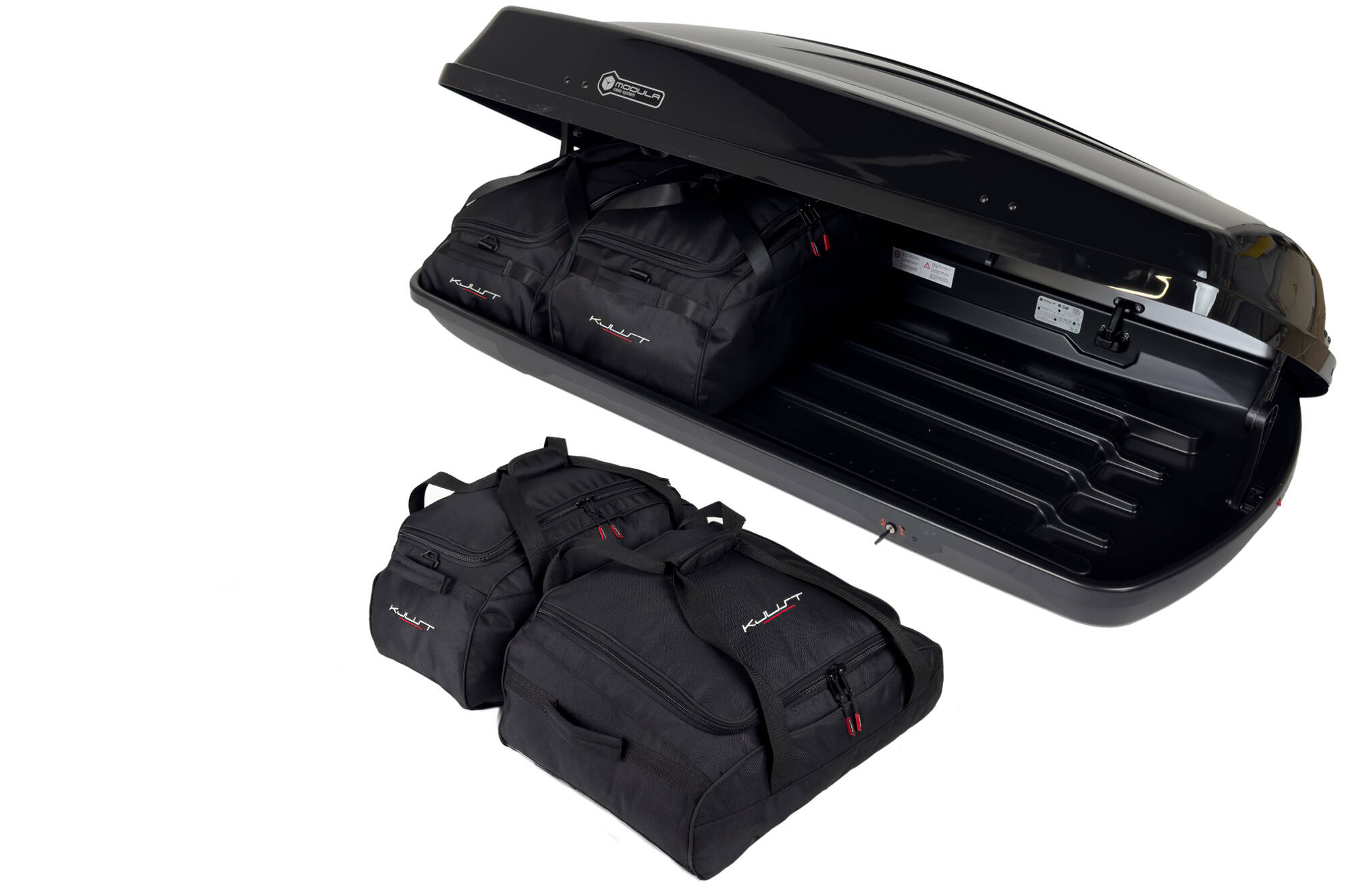 Torby KJUST do boksu dachowego Modula Ciao 430 — komplet toreb