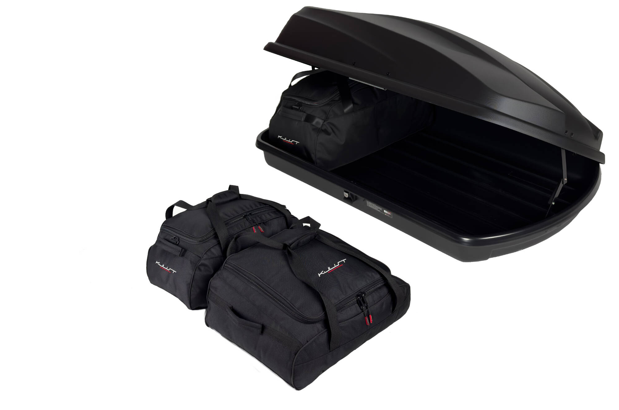 Torby KJUST do boksu dachowego LevUp Cube 370 — komplet toreb