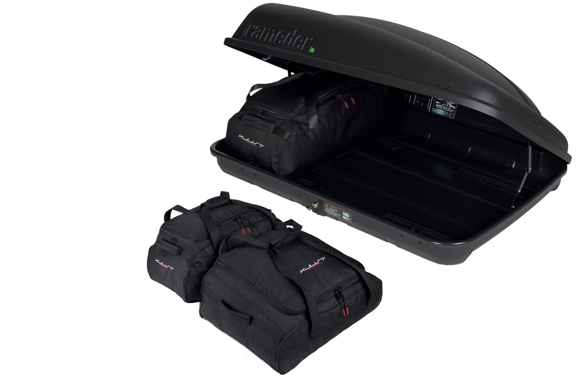 Torby KJUST do boksu dachowego TopBox 350 — komplet toreb