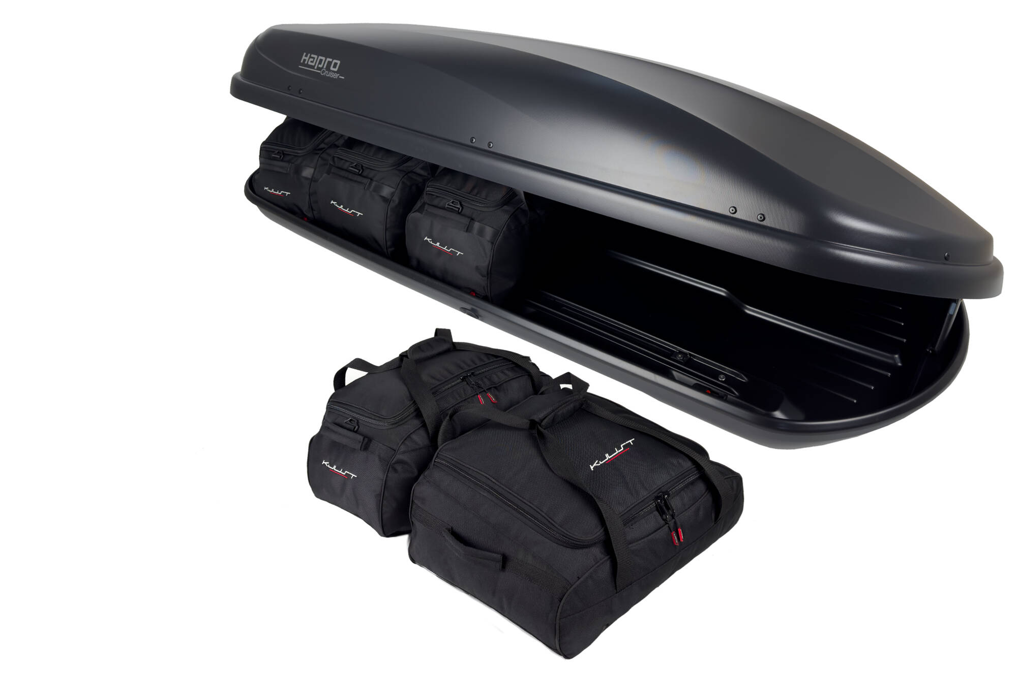 Torby KJUST do boksu dachowego Hapro Cruiser 10.8 — komplet toreb