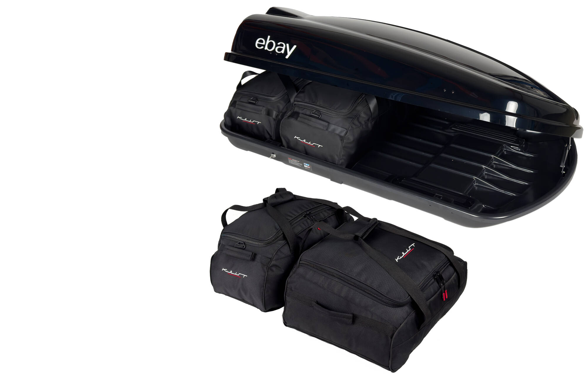 Torby KJUST do boksu dachowego LevUp Ebay Edition 420 — komplet toreb