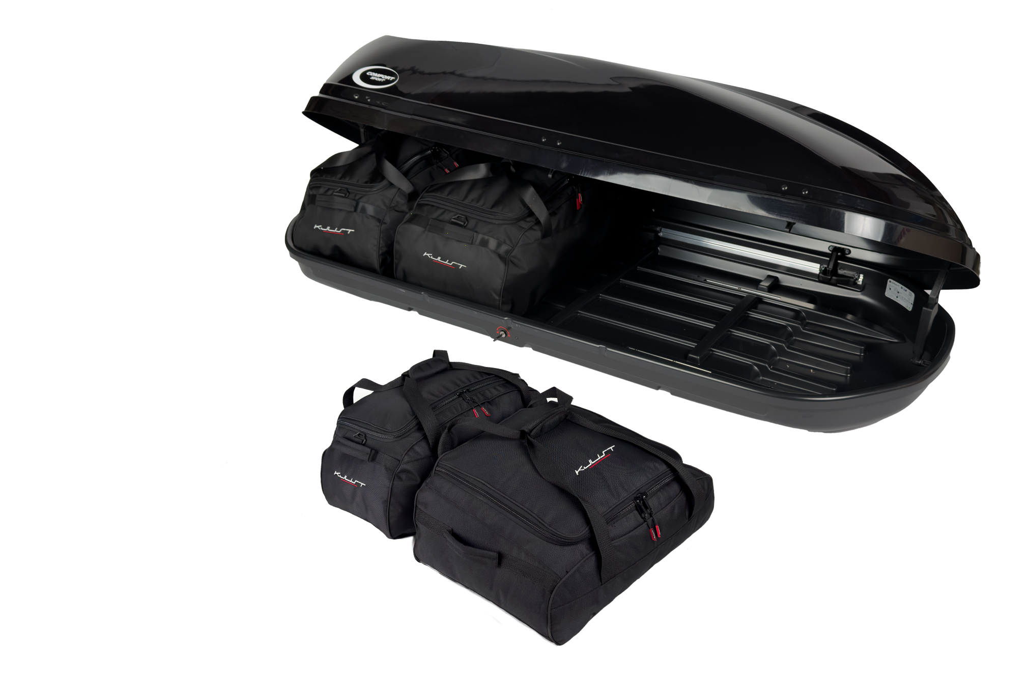Torby KJUST do boksu dachowego Comfort Sport 520 — komplet toreb