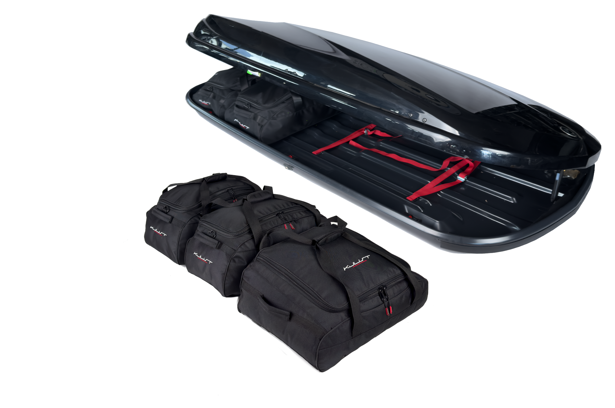Torby KJUST do boksu dachowego Hapro Zenith 8.6 — komplet toreb