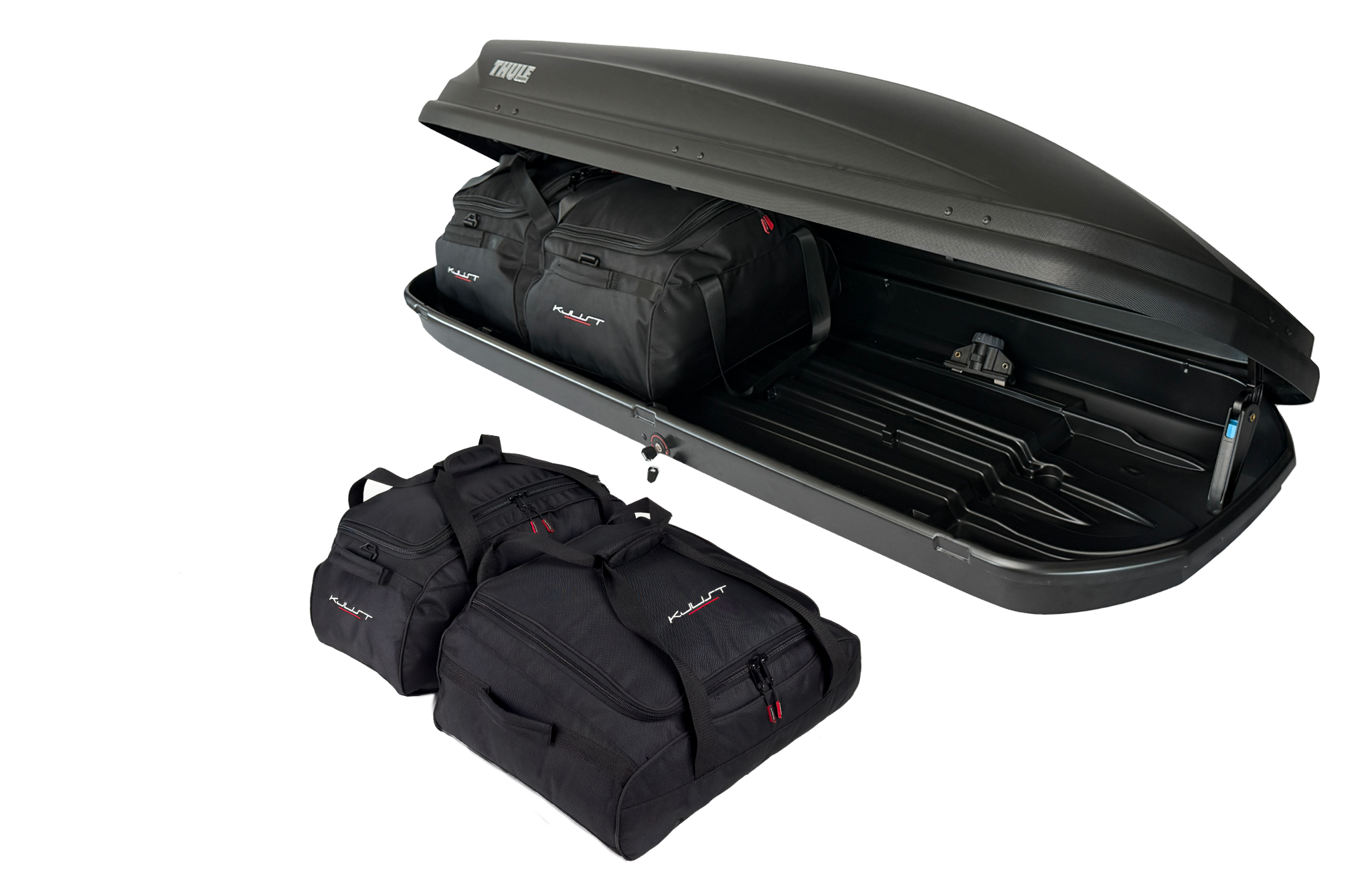Torby KJUST do boksu dachowego Thule Pacific 600 — komplet toreb