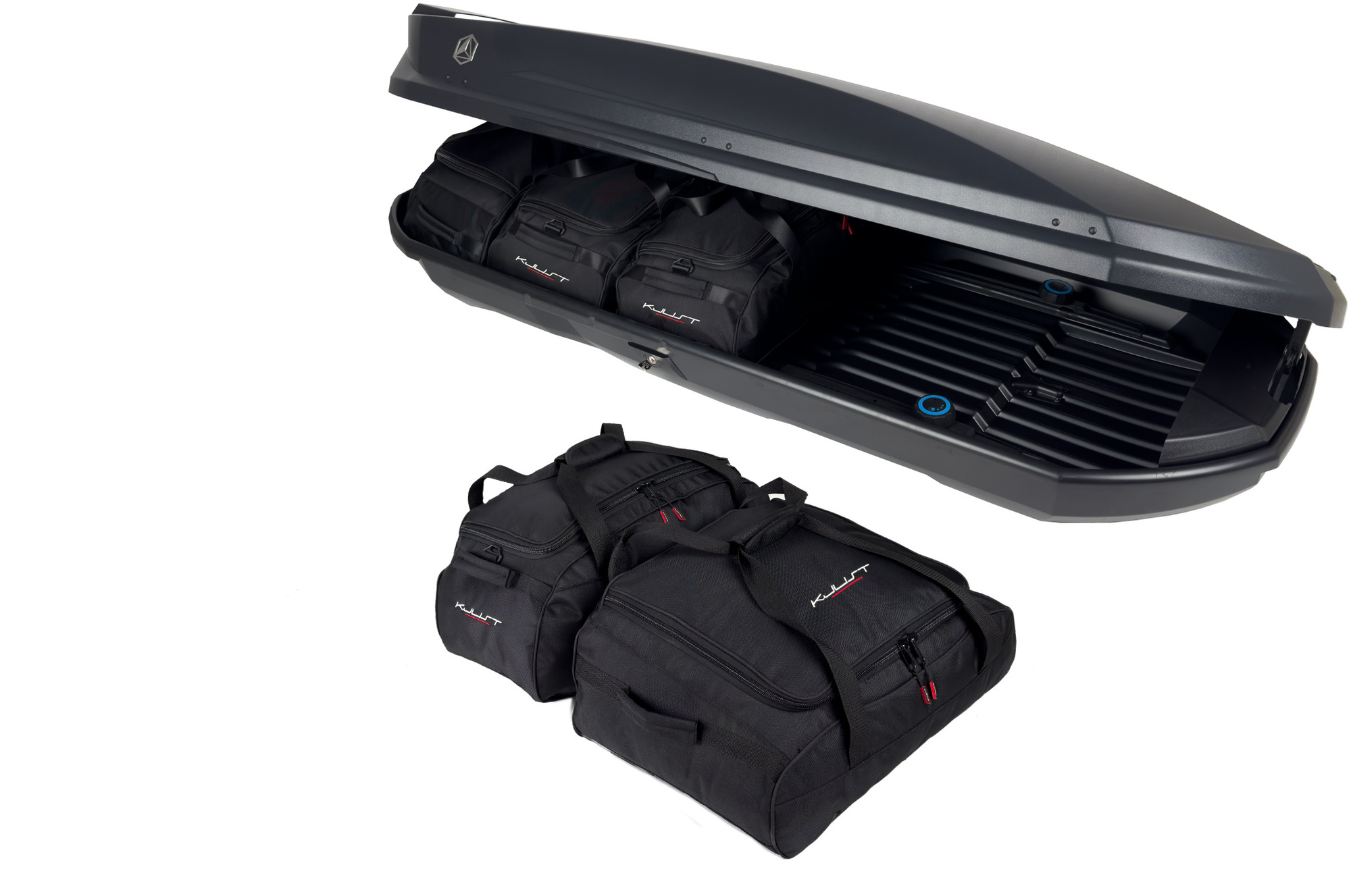 Torby KJUST do boksu dachowego Northline Ecospace XL — komplet toreb