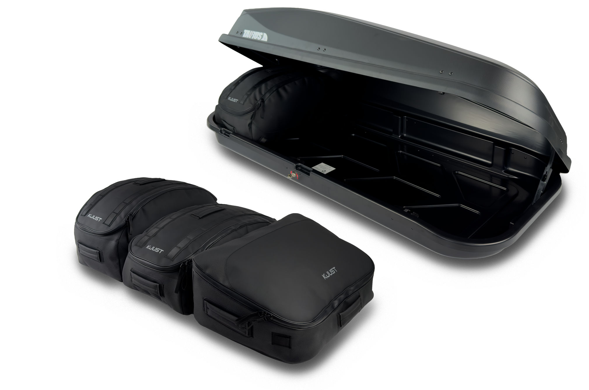 Torby KJUST PRO do boksu dachowego Junior Easy 430 — komplet toreb