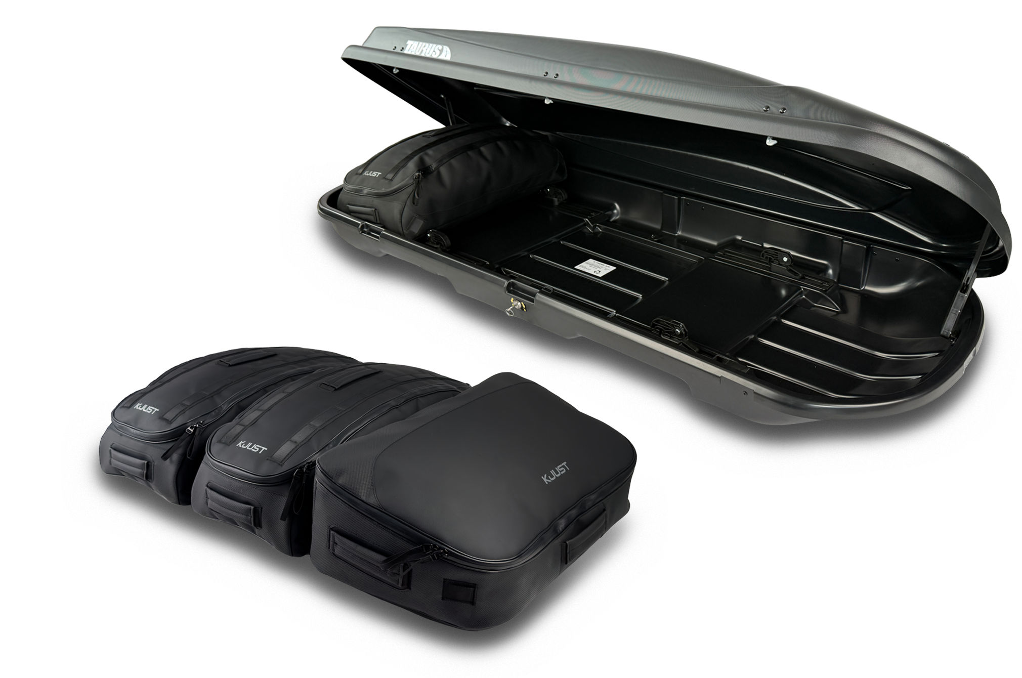 Torby KJUST PRO do boksu dachowego Taurus Xtreme 400 — komplet toreb