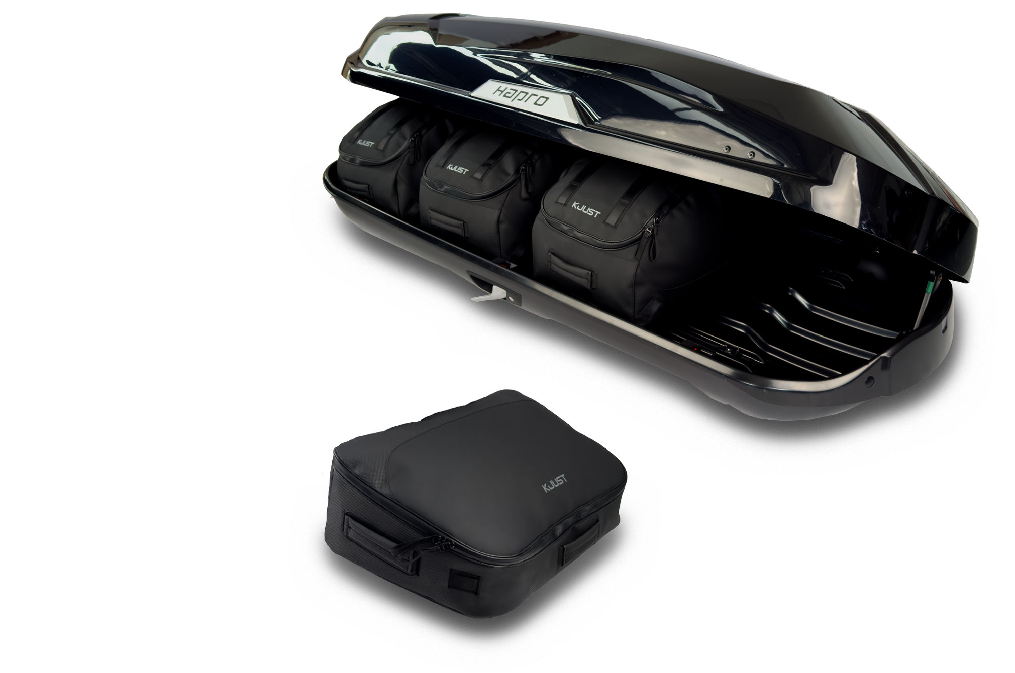 Torby KJUST PRO do boksu dachowego Hapro Trivor 440 — torba czołowa