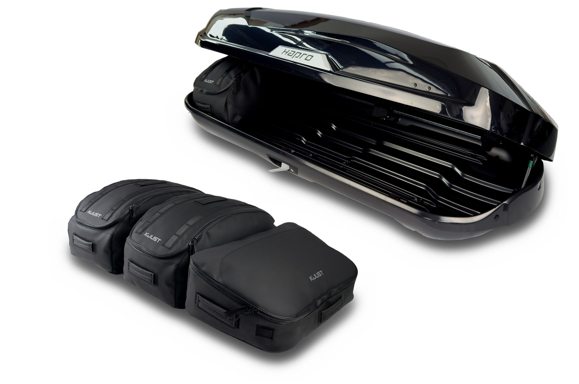 Torby KJUST PRO do boksu dachowego Hapro Trivor 440 — komplet toreb