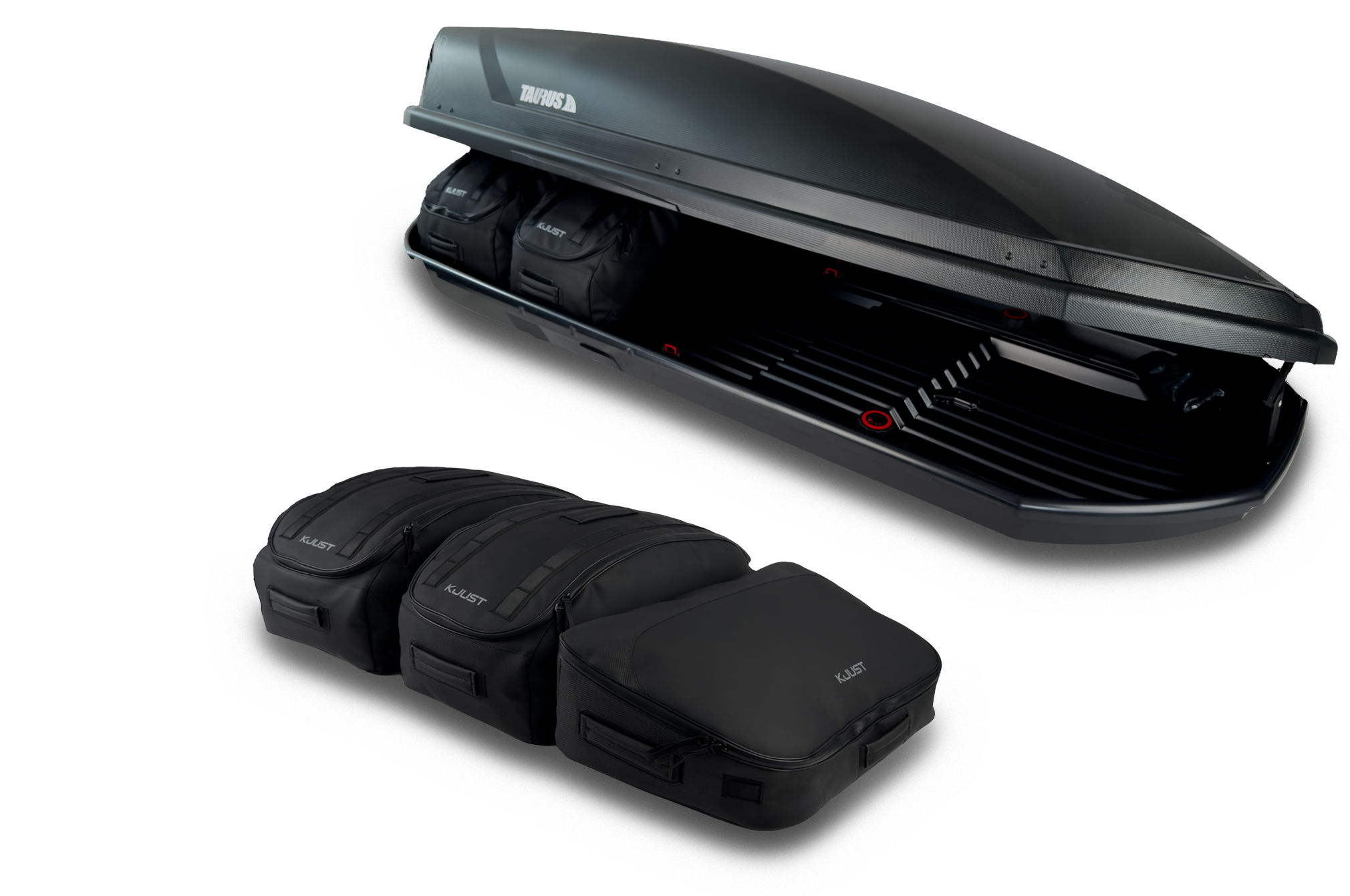 Torby KJUST PRO do boksu dachowego Taurus Adventure 630 — komplet toreb