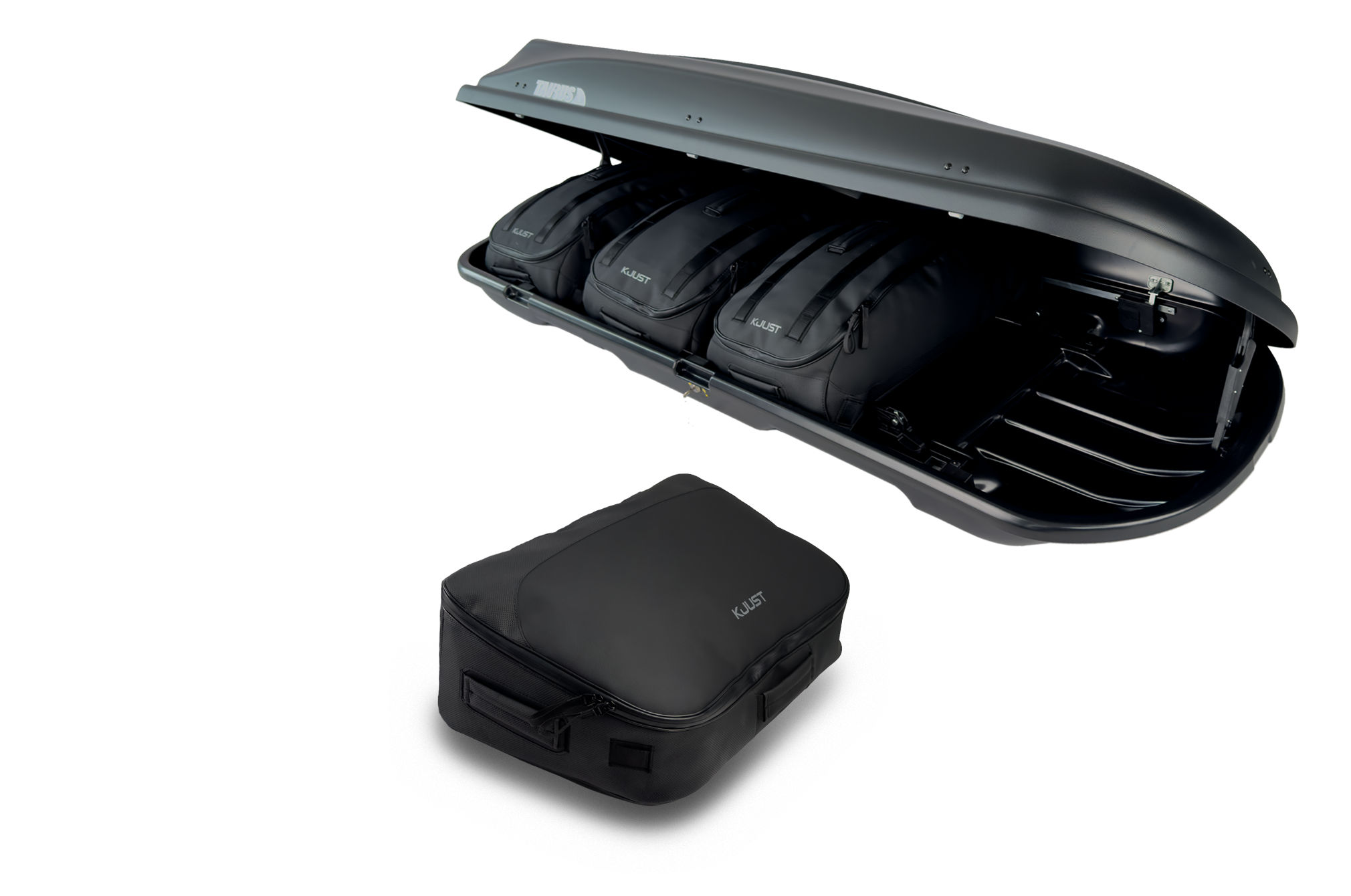 Torby KJUST PRO do boksu dachowego Taurus Xtreme II 450 — torba czołowa