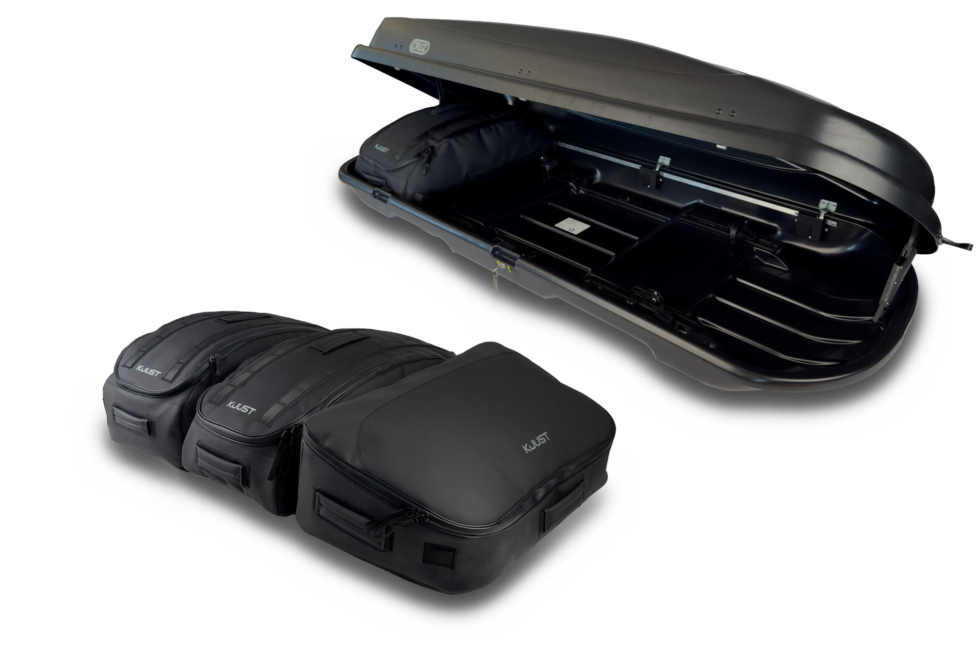 Torby KJUST PRO do boksu dachowego Cruz Xtreme 450 — komplet toreb