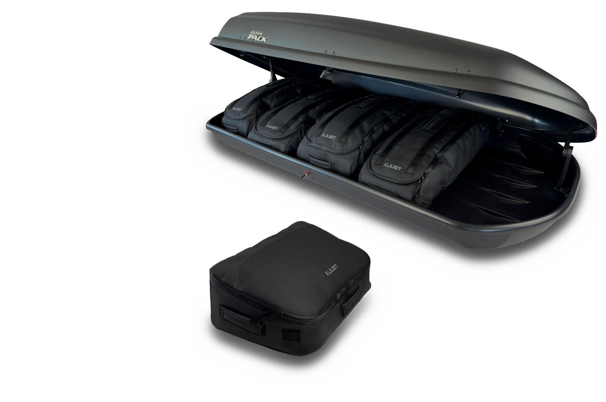 Torby KJUST PRO do boksu dachowego Interpack Gran Torino — torba czołowa