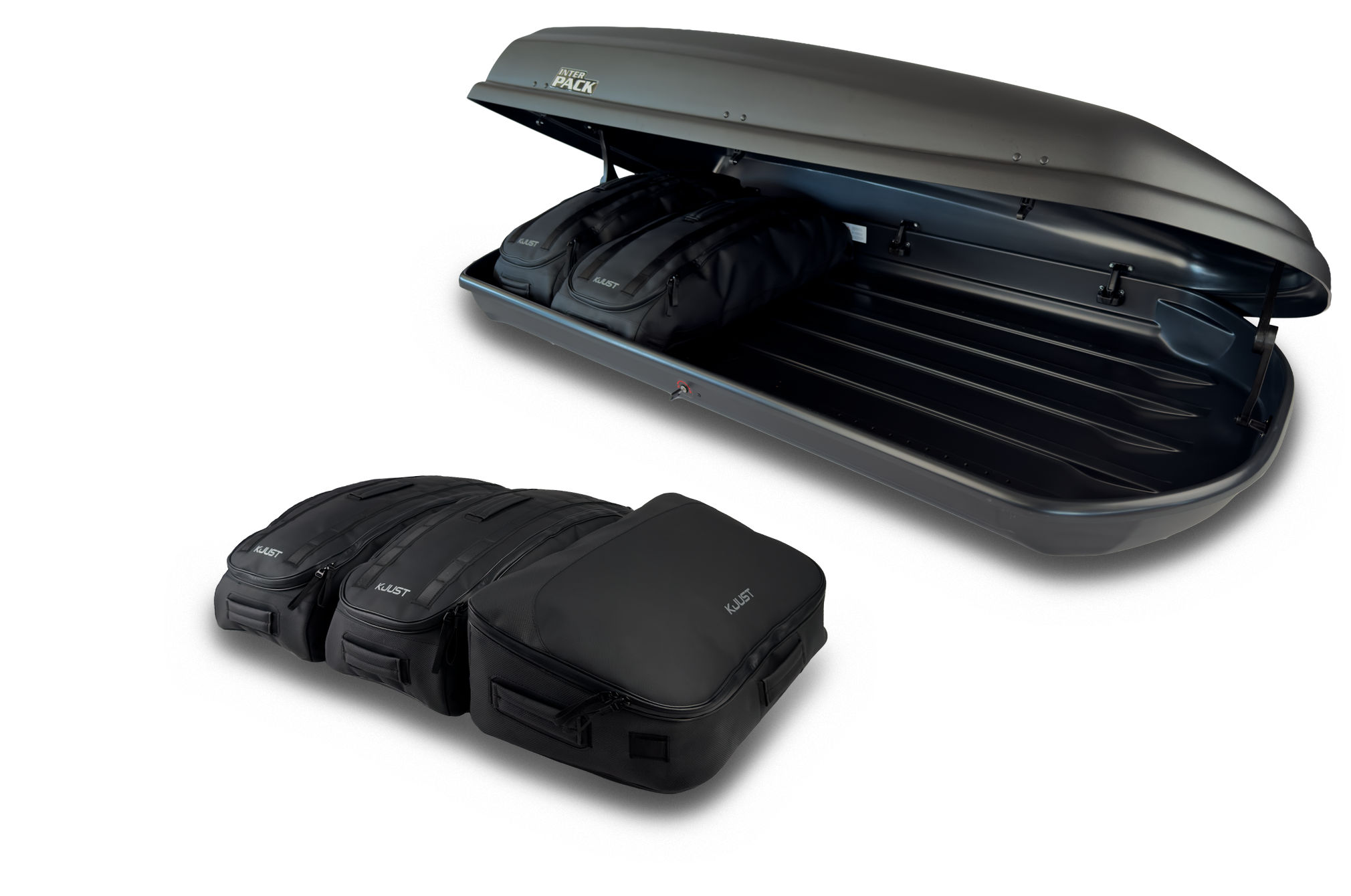 Torby KJUST PRO do boksu dachowego Interpack Gran Torino — komplet toreb