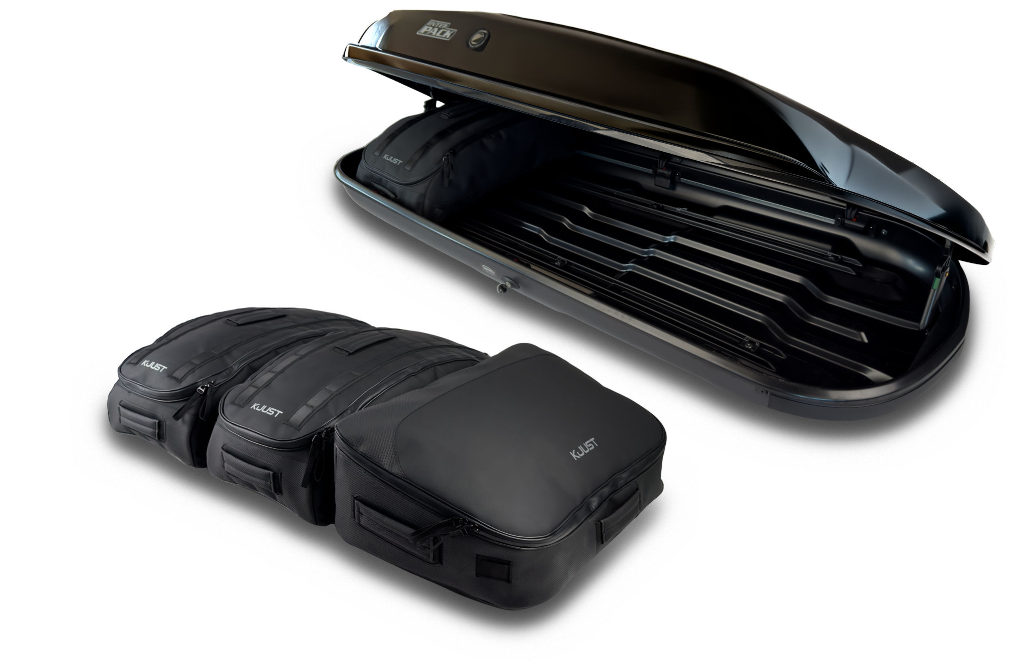 Torby KJUST PRO do boksu dachowego Interpack Zenith 6.6 — torba czołowa