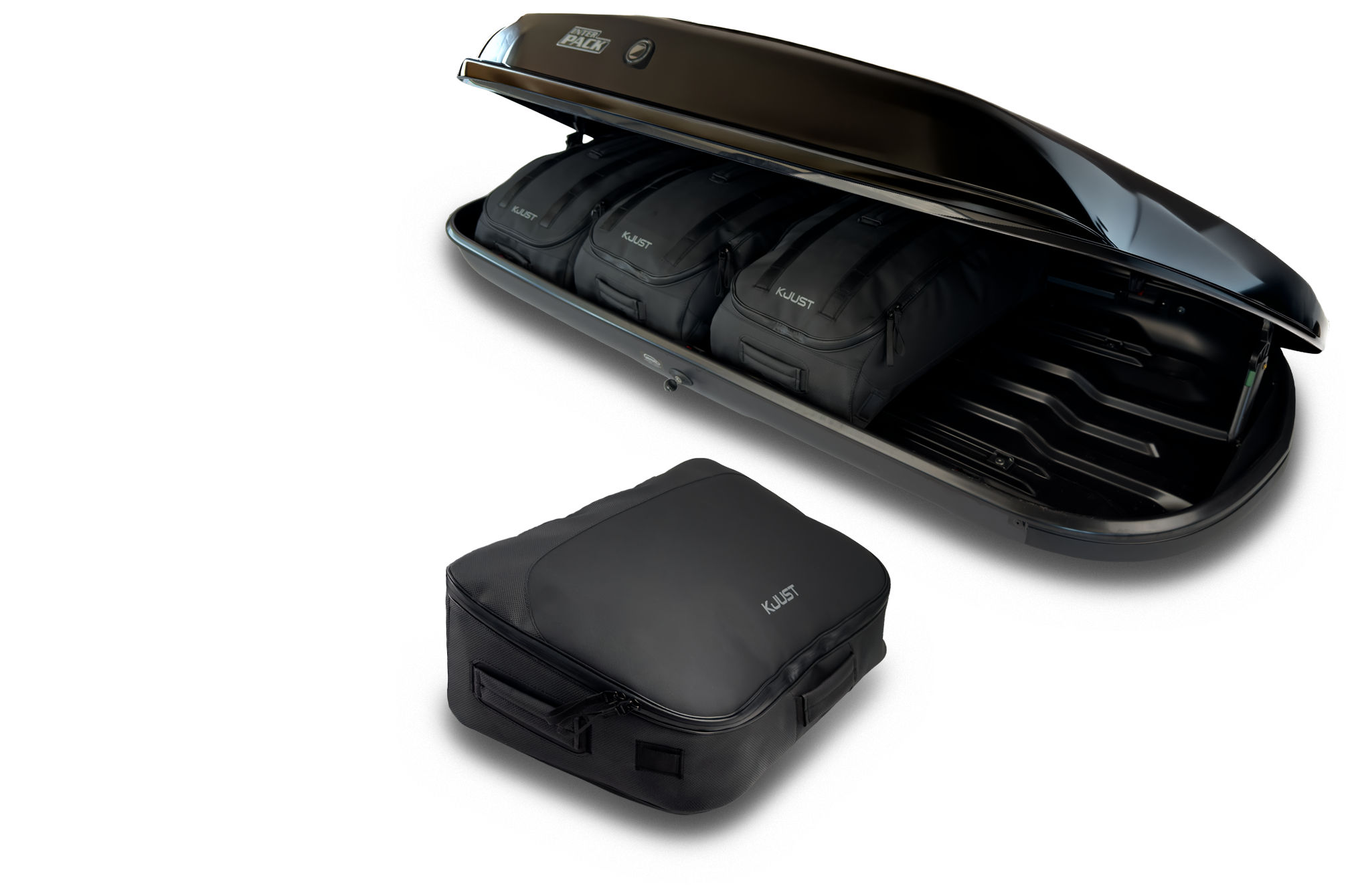 Torby KJUST PRO do boksu dachowego Interpack Zenith 6.6 — komplet toreb