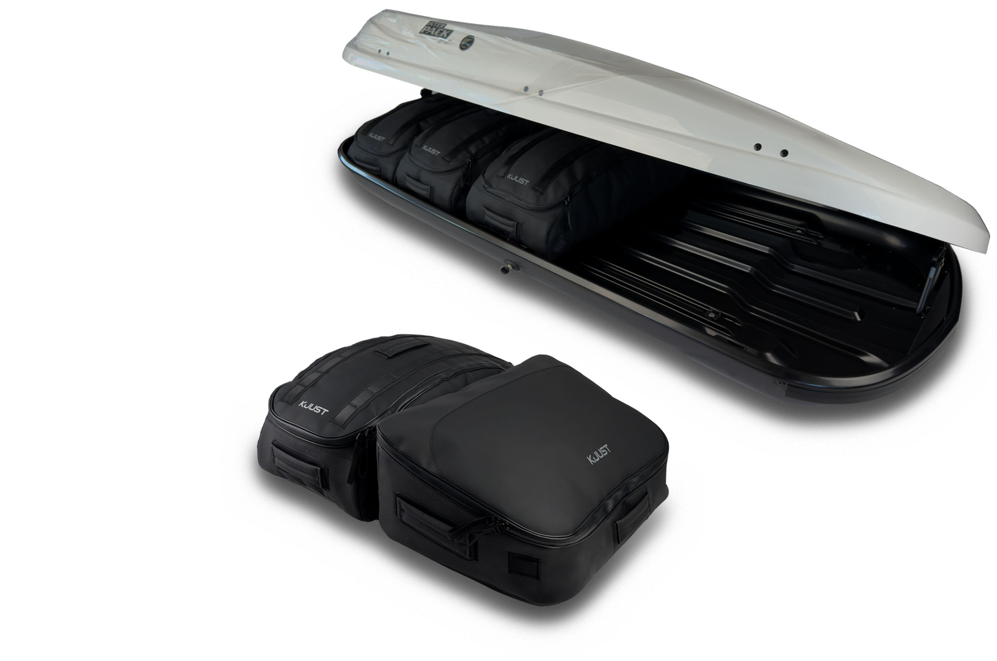 Torby KJUST PRO do boksu dachowego Interpack Zenith 8.6 — komplet toreb