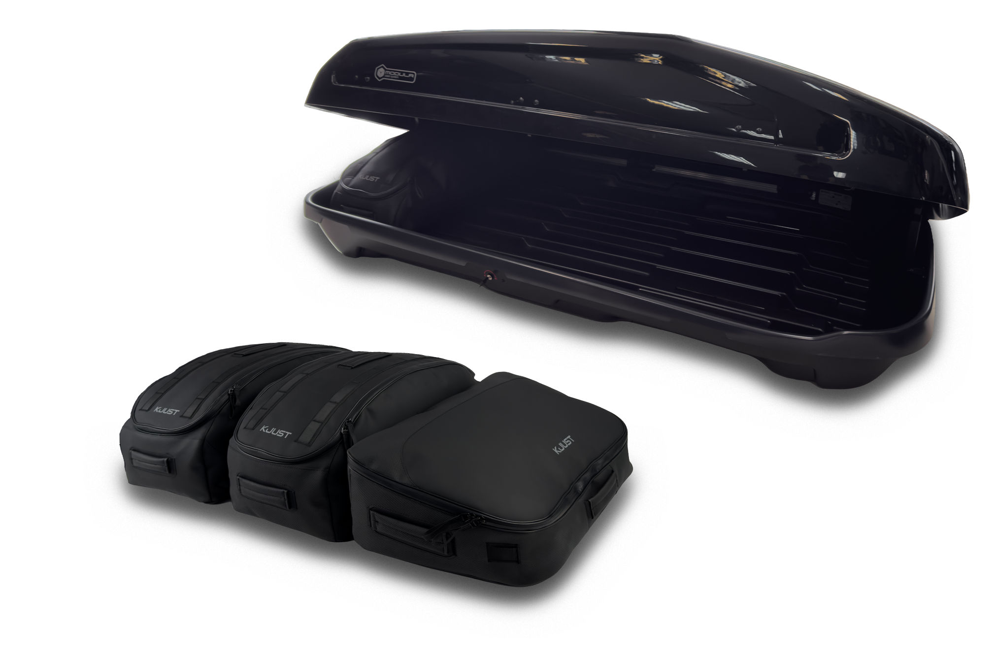 Torby KJUST PRO do boksu dachowego Modula EVO 470 — torba czołowa