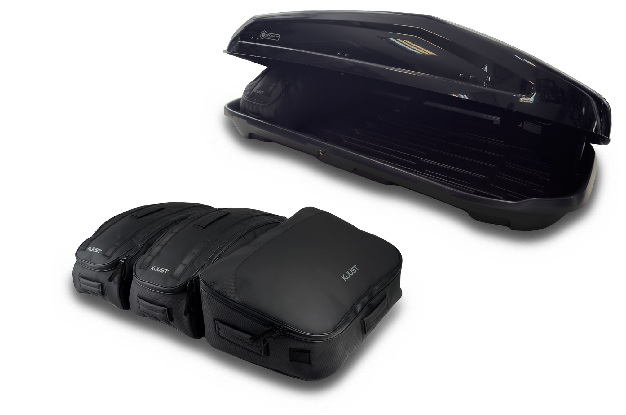 Torby KJUST PRO do boksu dachowego Modula EVO 550 — torba czołowa