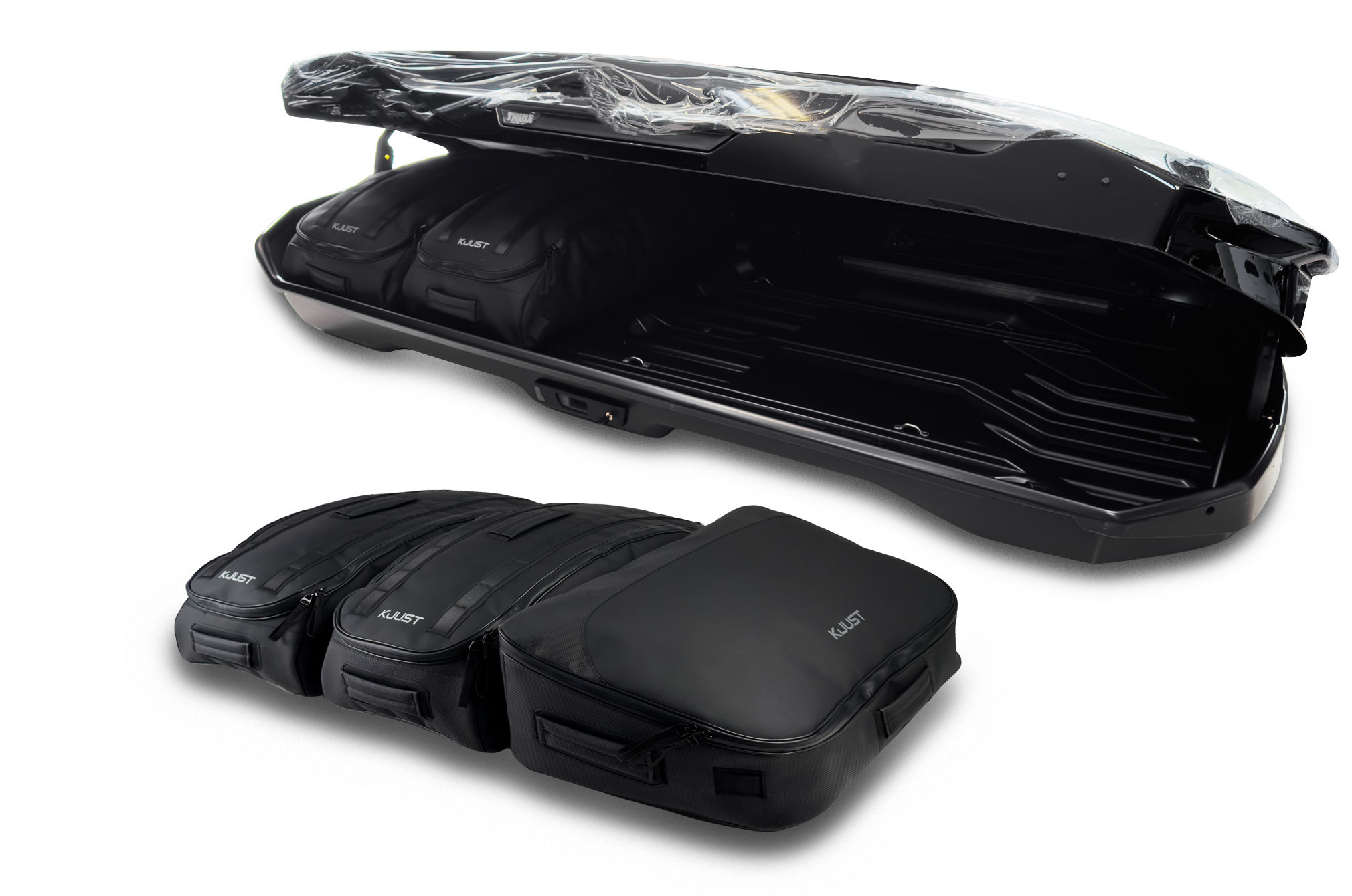 Torby KJUST PRO do boksu dachowego Thule Motion 3 XXL LOW — komplet toreb