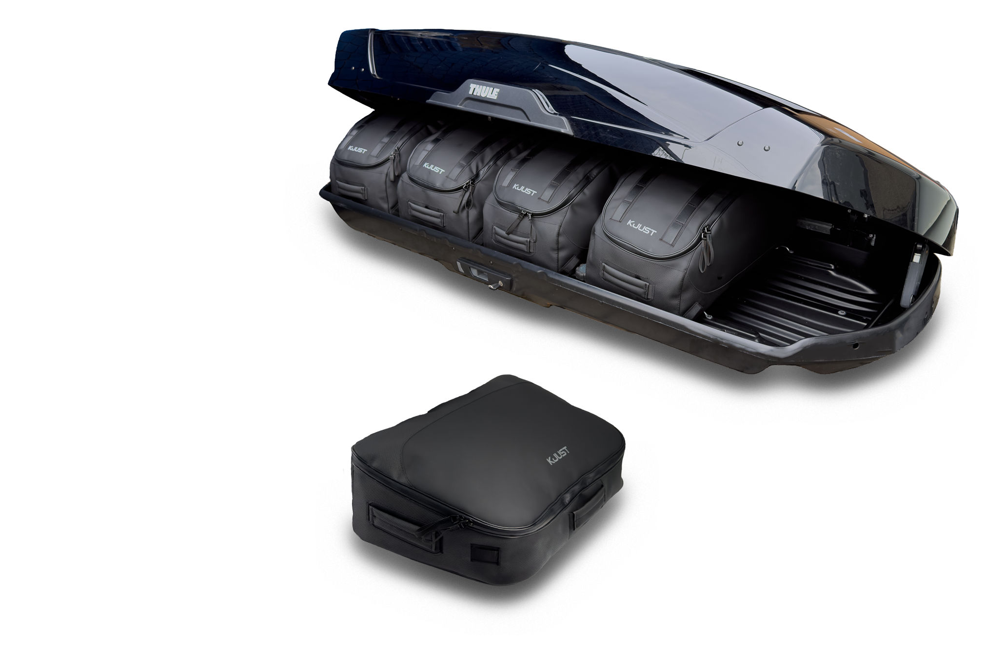 Torby KJUST PRO do boksu dachowego Thule Motion XT XL — torba czołowa