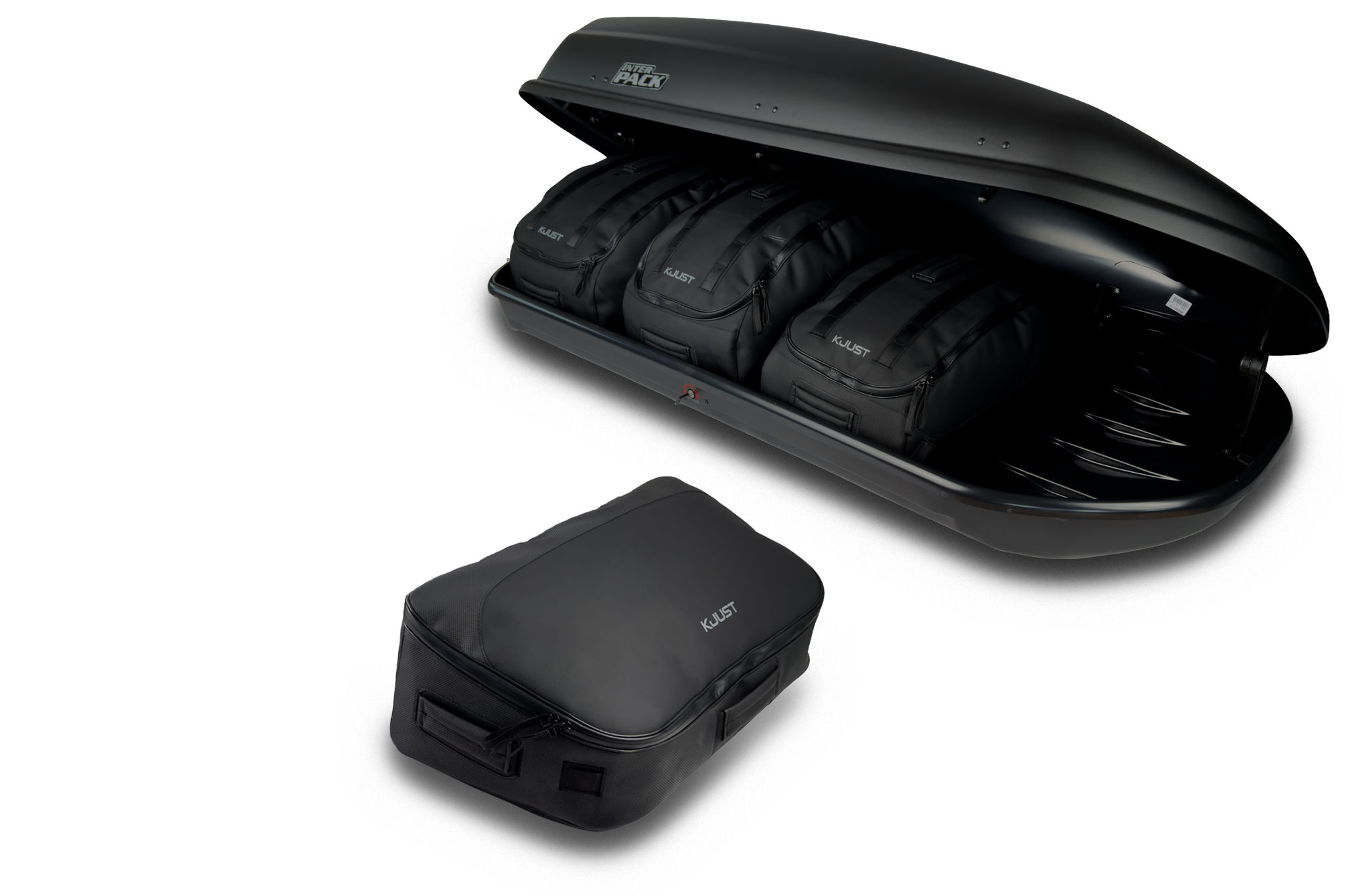 Torby KJUST PRO do boksu dachowego Interpack Torino 460 — torba czołowa