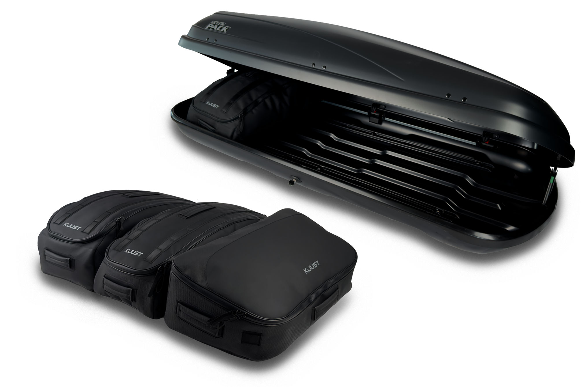 Torby KJUST PRO do boksu dachowego Interpack Horizon L — komplet toreb