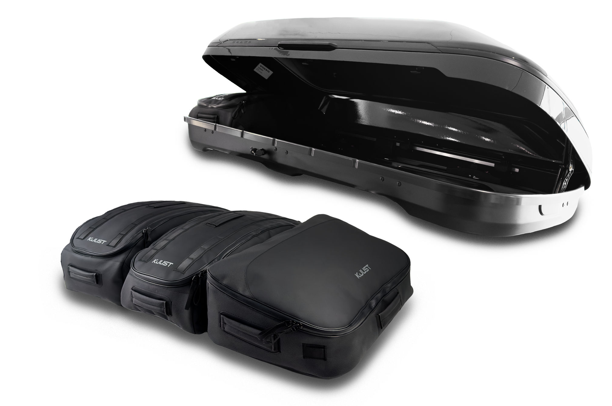 Torby KJUST PRO do boksu dachowego Volvo Travel 400 — komplet toreb