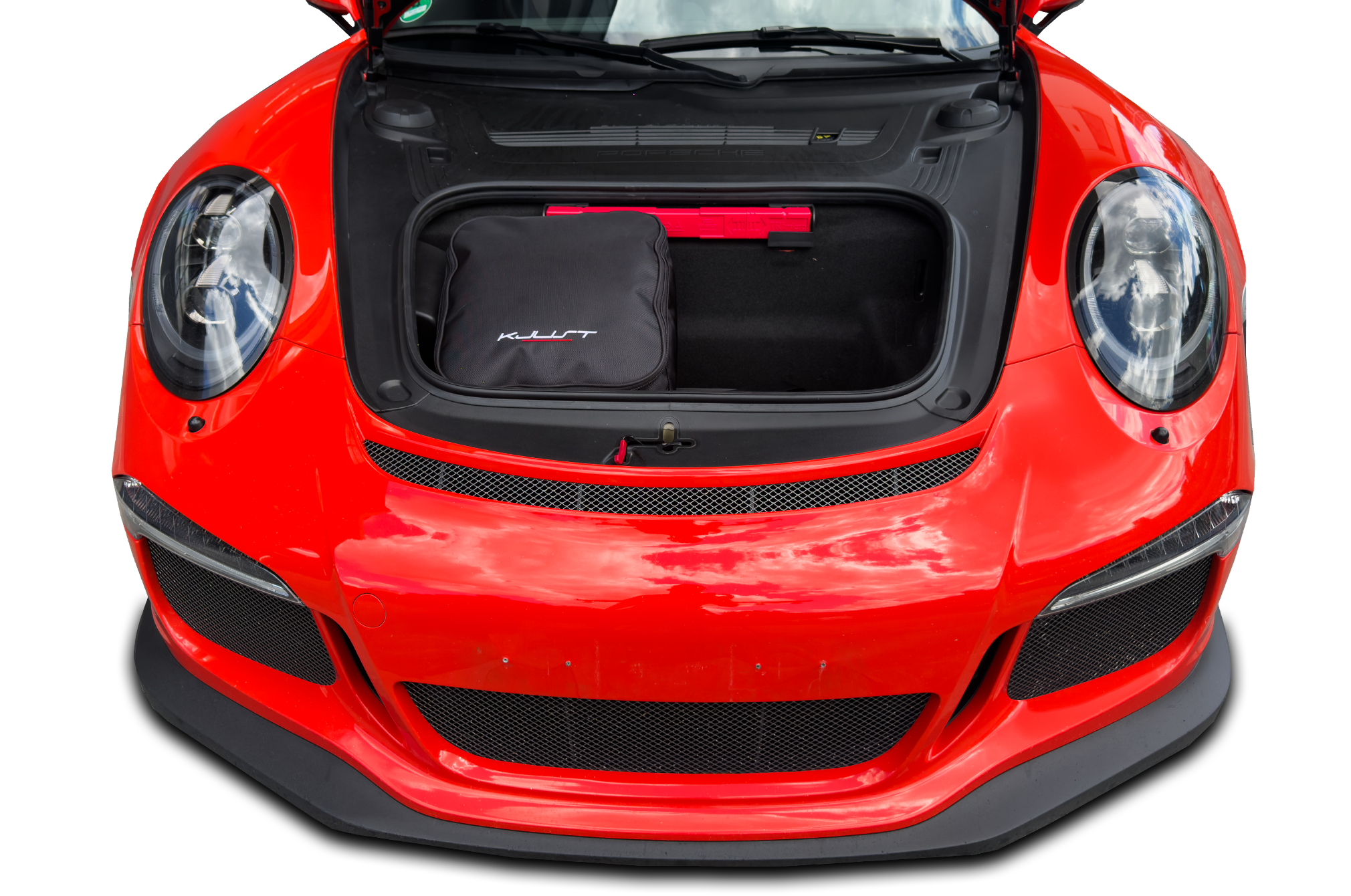 Torby KJUST FRUNK do Porsche 911 992 — torby wyjmowane z bagażnika krok po kroku