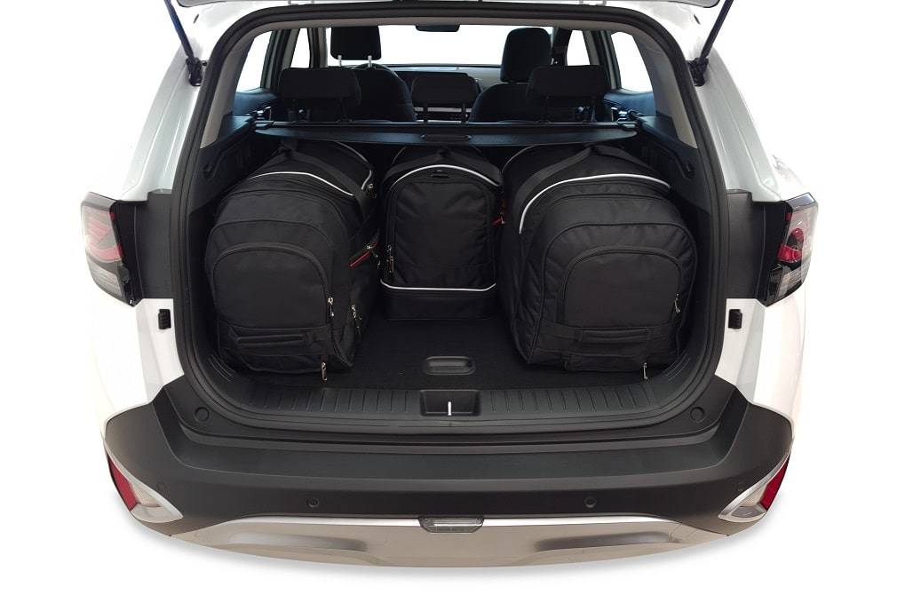 Torby KJUST SPORT do Kia Sportage SUV Hybrid V — torby wyjmowane z bagażnika krok po kroku