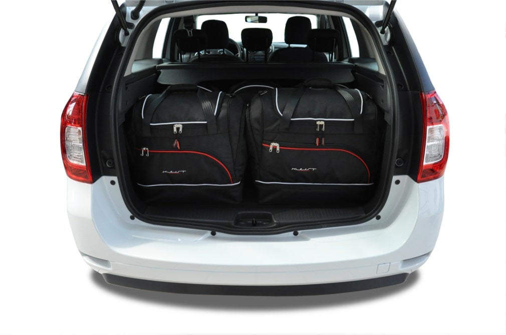 Torby KJUST SPORT do Dacia Logan MCV II — zestaw ułożony w bagażniku
