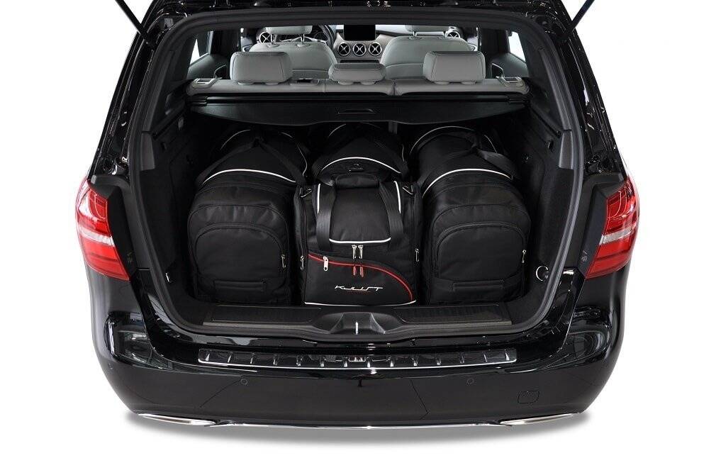 Torby KJUST AERO do Mercedes-Benz B Sports Tourer W246 — zestaw ułożony w bagażniku