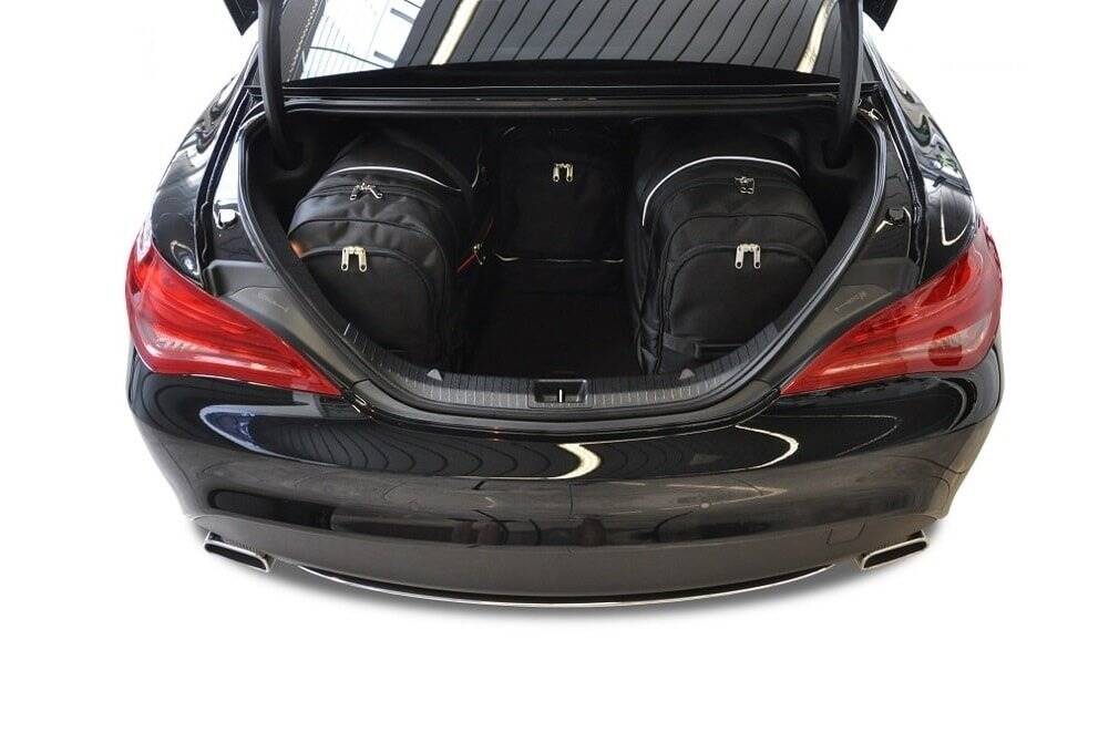 Torby KJUST SPORT do Mercedes-Benz CLA Coupe C117 — torby wyjmowane z bagażnika krok po kroku