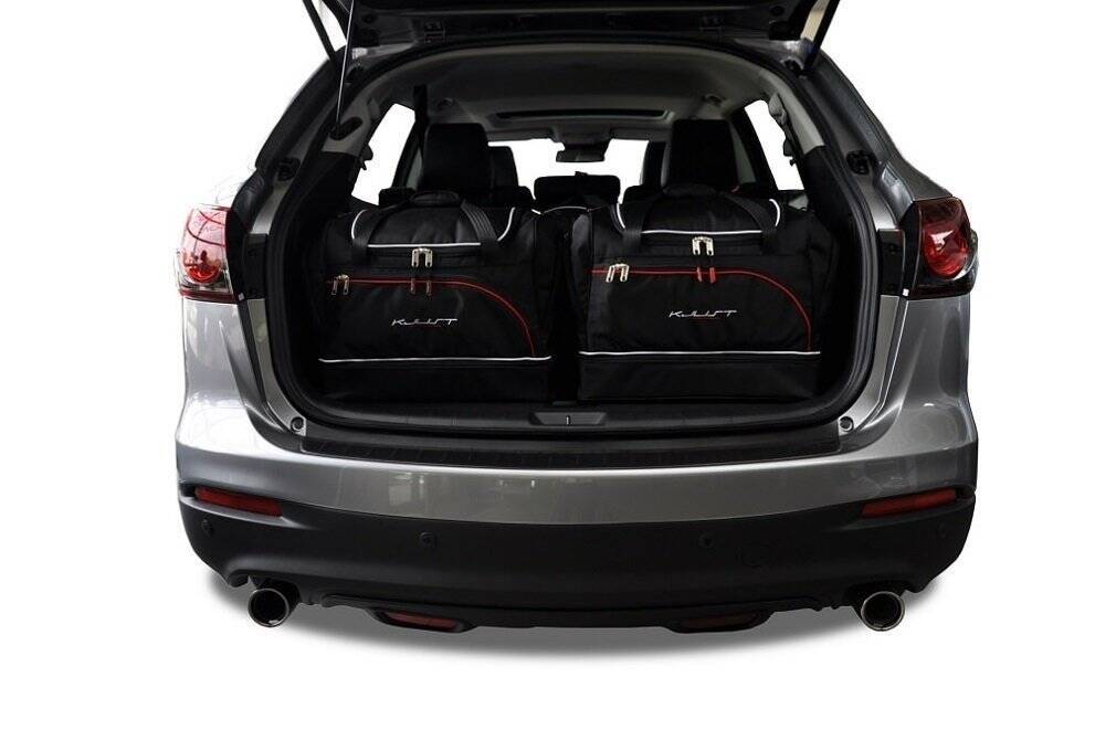 Torby KJUST SPORT do Mazda CX-9 I (TB) — zestaw ułożony w bagażniku