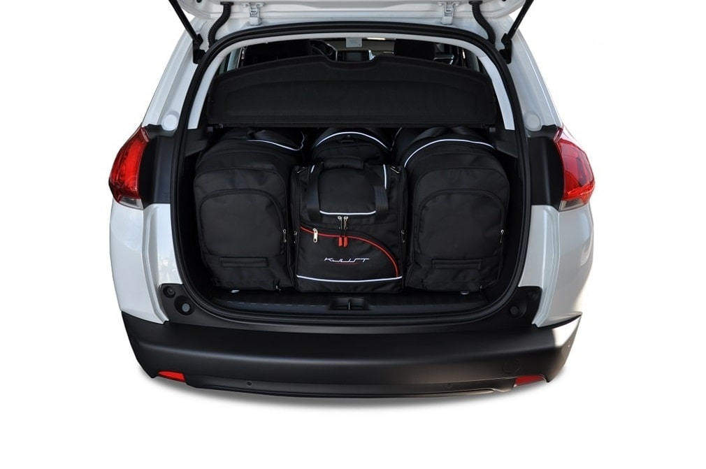 Torby KJUST AERO do Peugeot 2008 I (A94) — zestaw ułożony w bagażniku