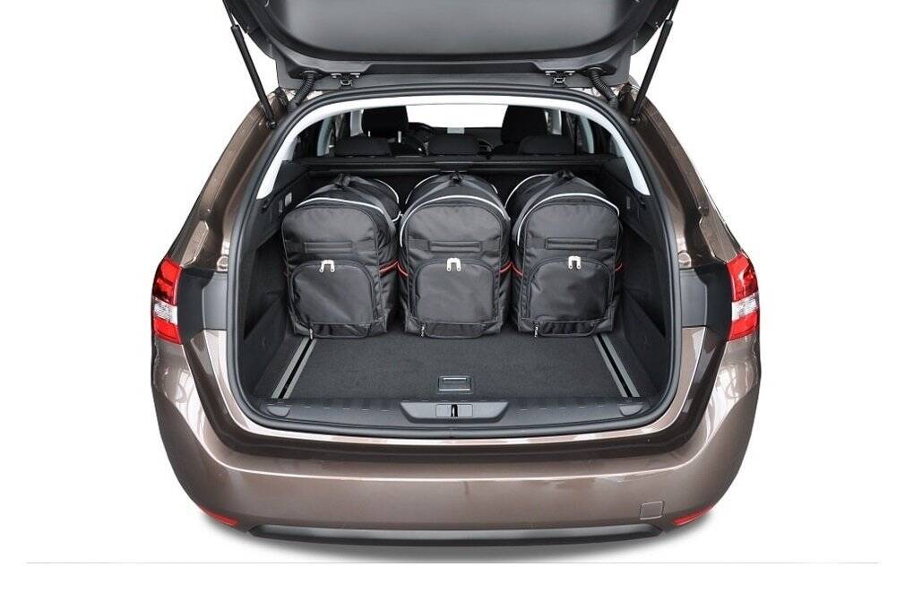 Torby KJUST SPORT do Peugeot 308 SW II (T9) — torby wyjmowane z bagażnika krok po kroku