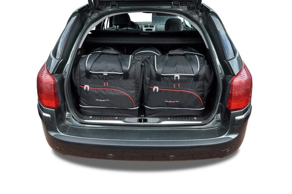 Torby KJUST SPORT do Peugeot 407 SW I — zestaw ułożony w bagażniku
