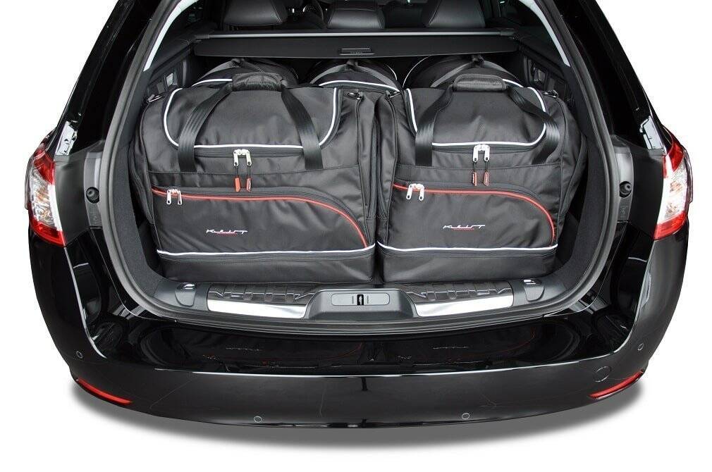 Torby KJUST SPORT do Peugeot 508 SW I — zestaw ułożony w bagażniku