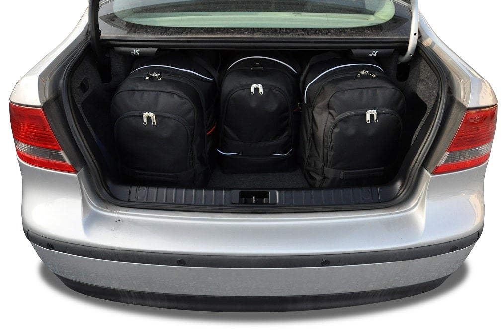 Torby KJUST SPORT do Saab 9-3 Limousine II — torby wyjmowane z bagażnika krok po kroku