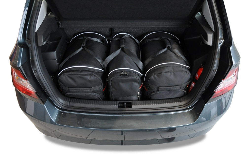 Torby KJUST AERO do Skoda Fabia Hatchback III — zestaw ułożony w bagażniku