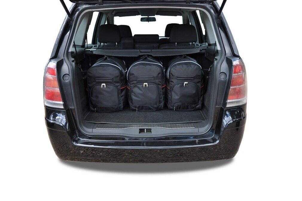 Torby KJUST SPORT do Opel Zafira B (A05) — torby wyjmowane z bagażnika krok po kroku