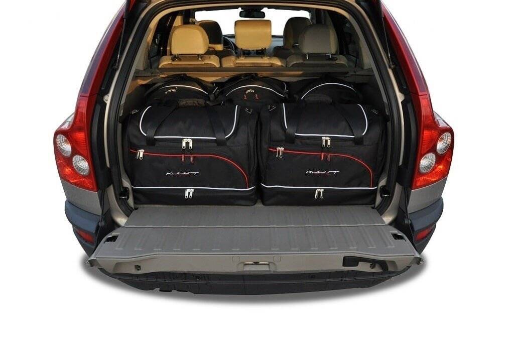 Torby KJUST SPORT do Volvo XC90 I (275) — zestaw ułożony w bagażniku