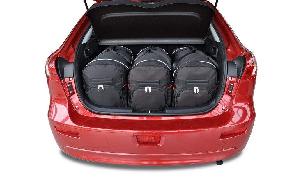 Torby KJUST TROLLEY do Mitsubishi Lancer Sportback IX — zestaw ułożony w bagażniku
