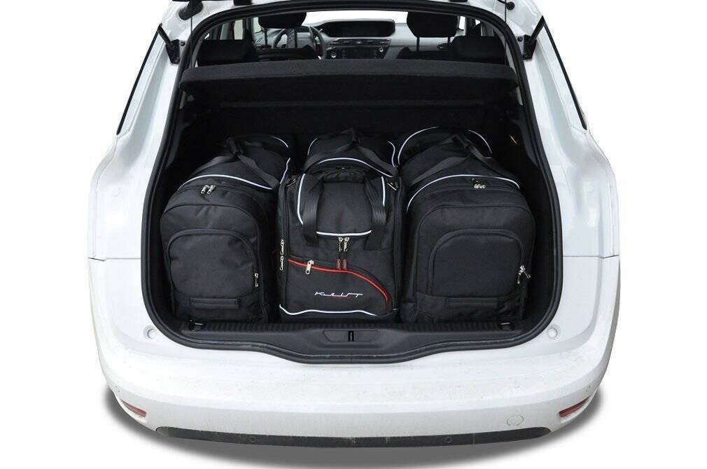 Torby KJUST SPORT do Citroen C4 Picasso II — zestaw ułożony w bagażniku