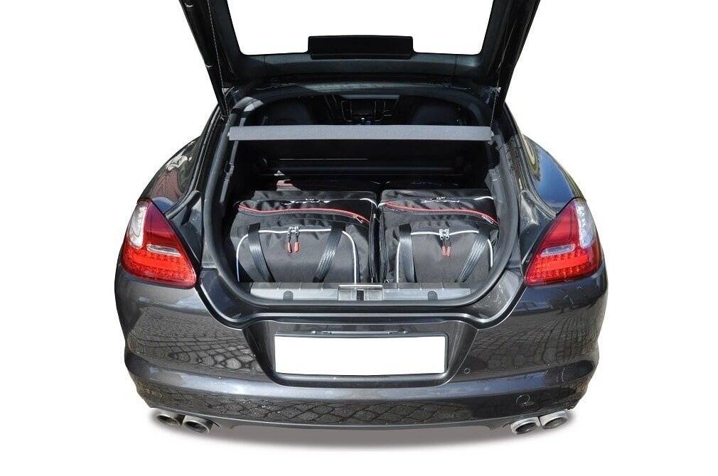 Torby KJUST AERO do Porsche Panamera I (970) — zestaw ułożony w bagażniku