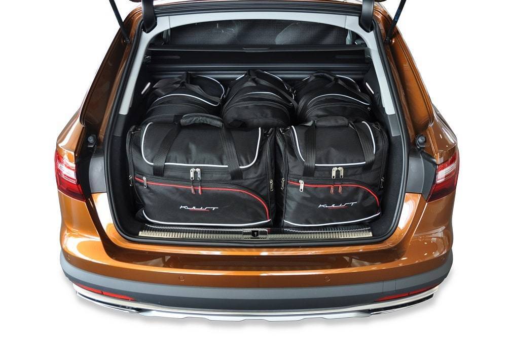 Torby KJUST AERO do Audi A4 / S4 / RS4 Avant B9 — zestaw ułożony w bagażniku