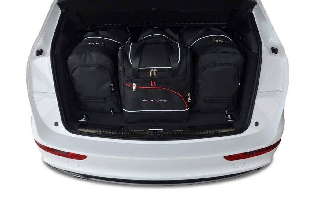 Torby KJUST SPORT do Audi Q5 / S Q5 I (8R) — zestaw ułożony w bagażniku