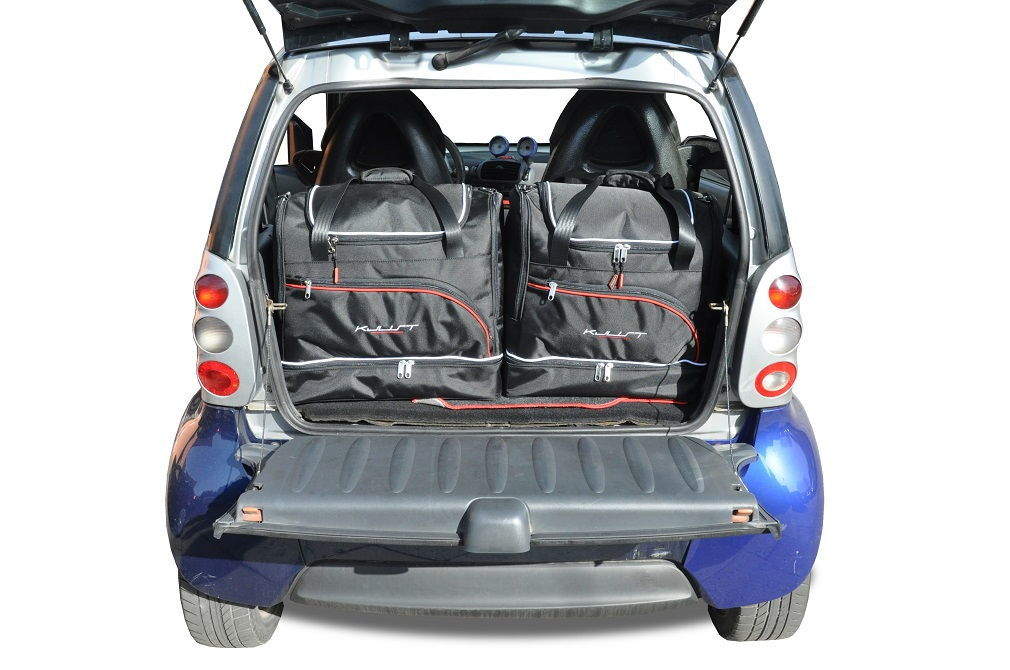 Torby KJUST SPORT do Smart Fortwo Coupe I — zestaw ułożony w bagażniku