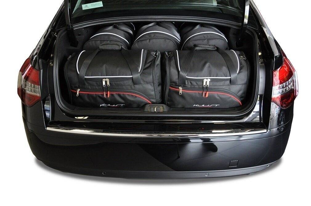 Torby KJUST SPORT do Citroen C5 Limousine III (RD) — zestaw ułożony w bagażniku